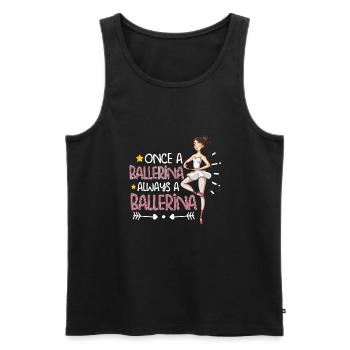 Ballet Ballerine Danse Danse Danse Ballet Cadeau - Débardeur bio Premium Homme - noir - Devant - Michal (187cm)