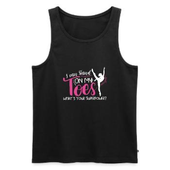 Ballet Ballerine Danse Danse Danse Ballet Cadeau - Débardeur bio Premium Homme - noir - Devant - Michal (187cm)