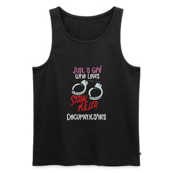 True Crime Murder Spy Crime Intérêt Idée cadeau - Débardeur bio Premium Homme - noir - Devant - AI Model Male 178 light (178cm)