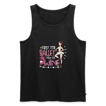 Ballet Ballerine Danse Danse Danse Ballet Cadeau - Débardeur bio Premium Homme - noir - Devant - Michal (187cm)