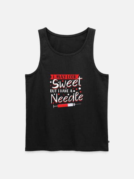 Type 1 Diabetes funny Diabetic Diabetes Gift Idea - Men's Premium Organic Tank Top - black