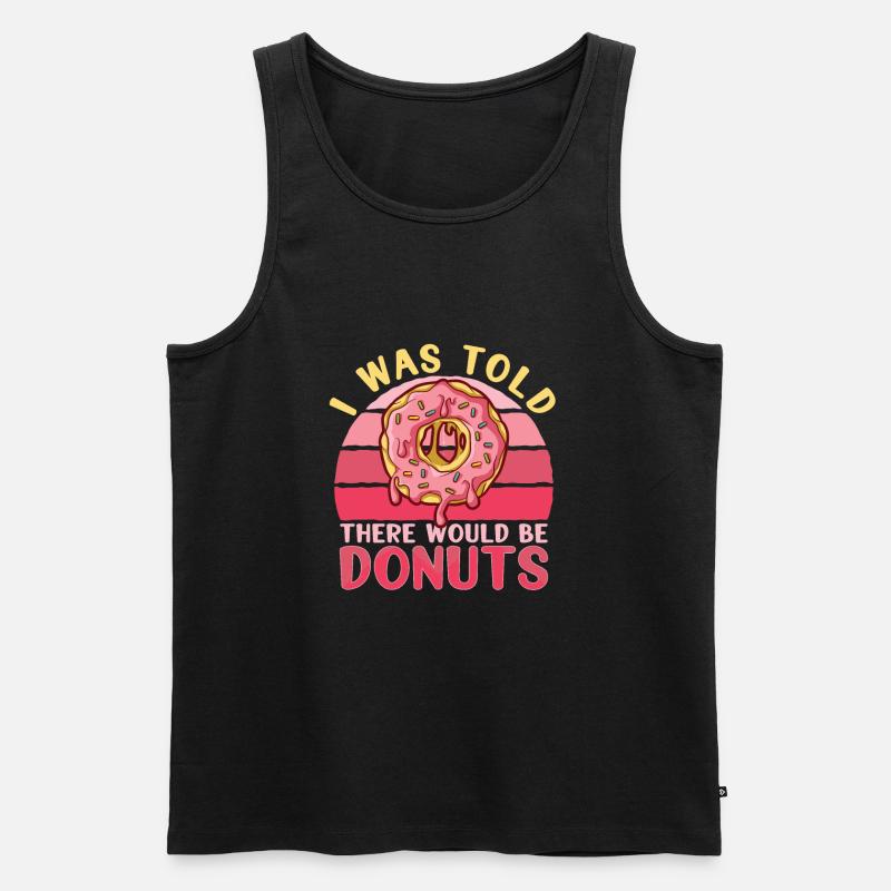 Donut Doughnut Baking Cake Baker - Männer Premium Bio Tank Top - Schwarz