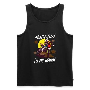 Dirt Bike Dirt Bike Riding Motocross Dirt Bikeing - Débardeur bio Premium Homme - noir - Devant - AI Model Male 178 light (178cm)