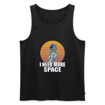 Astronaut Astronomy Solar System Space Kids - Men's Premium Organic Tank Top - black - Front - AI Model Male 178 light (178cm)