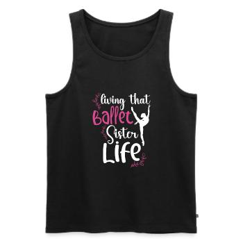 Ballet Ballerina Dance Dancer Dancing Ballet Gift - Männer Premium Bio Tank Top - Schwarz - Vorne - Michal (187cm)