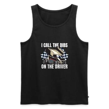 Sprint Car Mom Dirt Track Racing Race Day - Men's Premium Organic Tank Top - black - Front - Michal (187cm)