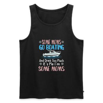 Bateau de navigation Capitaine Pontoon Sailor Cruising - Débardeur bio Premium Homme - noir - Devant - Michal (187cm)