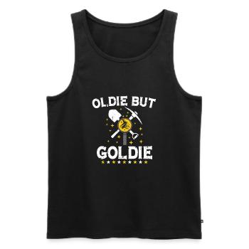 Goldgräber Goldbergbau Goldwaschen Goldmine - Männer Premium Bio Tank Top - Schwarz - Vorne - AI Model Male 178 light (178cm)