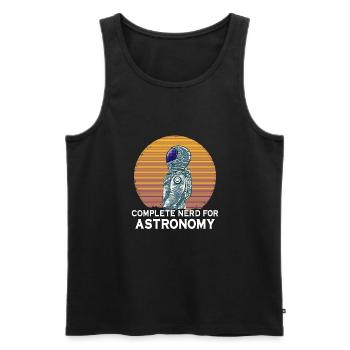 Astronaut Astronomy Solar System Space Kids - Men's Premium Organic Tank Top - black - Front - AI Model Male 178 light (178cm)