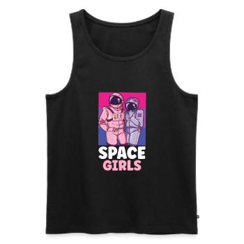 Astronaut Astronomy Solar System Space Kids - Men's Premium Organic Tank Top - black - Front - AI Model Male 178 light (178cm)