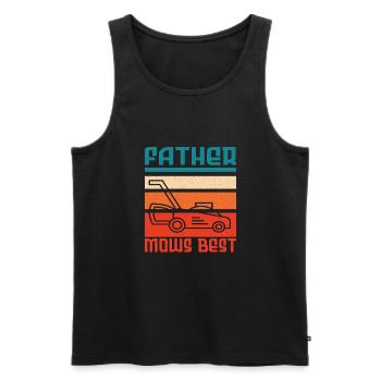 Garden Plants Gardener Lawn Mowing Leaf Blowers - Men's Premium Organic Tank Top - black - Front - Michal (187cm)