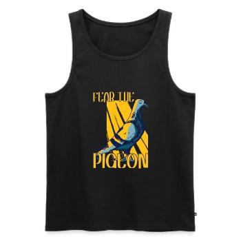 Pigeon Pigeon Racing Pigeon Racer Pigeon Keeper - Débardeur bio Premium Homme - noir - Devant - Michal (187cm)