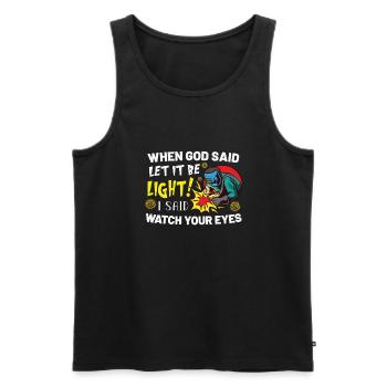 Welder Funny Funny Welding Gift - Men's Premium Organic Tank Top - black - Front - Michal (187cm)