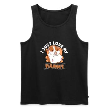 Hamster Fan Hamster Lover Hamsters - Männer Premium Bio Tank Top - Schwarz - Vorne - Michal (187cm)