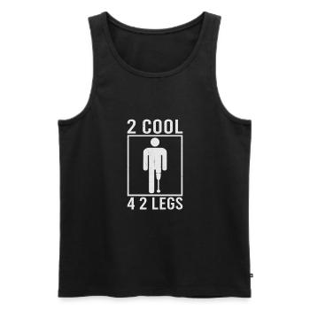 Handicapped Wheelchair Cyborg Leg Arm Amputee - Männer Premium Bio Tank Top - Schwarz - Vorne - Michal (187cm)