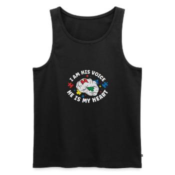 Autism Awareness Autism Disease Autistic Gift - Männer Premium Bio Tank Top - Schwarz - Vorne - Michal (187cm)