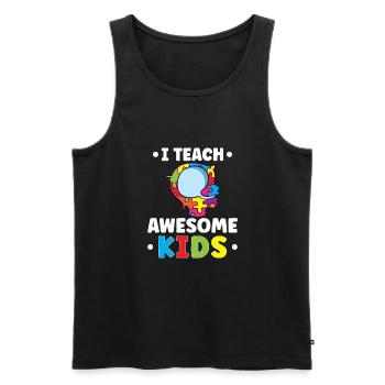 Sonderschullehrer Sped Teacher Inclusion - Männer Premium Bio Tank Top - Schwarz - Vorne - AI Model Male 178 light (178cm)
