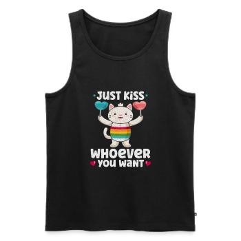 Lgbtq Transgender Gay Lesbian Feminismus Feminist - Männer Premium Bio Tank Top - Schwarz - Vorne - AI Model Male 178 light (178cm)