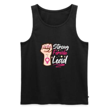Feminist Feminism Actor Theater Drama Teacher - Men's Premium Organic Tank Top - black - Front - Michal (187cm)