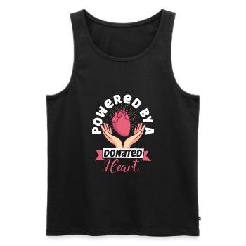 Open Heart Surgery Heart Surgery Survivor - Men's Premium Organic Tank Top - black - Front - AI Model Male 178 light (178cm)