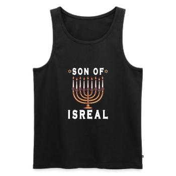 Israelite Jew Israelite Heritage Jewish Israel Jew - Men's Premium Organic Tank Top - black - Front - AI Model Male 178 light (178cm)