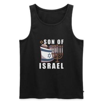 Israelite Jew Israelite Heritage Jewish Israel Jew - Männer Premium Bio Tank Top - Schwarz - Vorne - Michal (187cm)