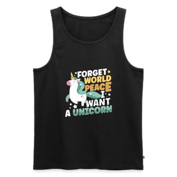 Horse Dressage Horseback-Riding Horse Girl Barn - Männer Premium Bio Tank Top - Schwarz - Vorne - Michal (187cm)