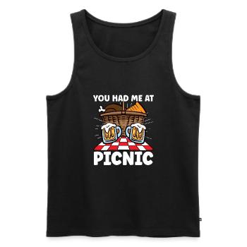 Picnic Lover Picnic Food Basket Picnic Date - Männer Premium Bio Tank Top - Schwarz - Vorne - Michal (187cm)