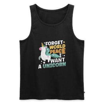 Horse Dressage Horseback-Riding Horse Girl Barn - Männer Premium Bio Tank Top - Schwarz - Vorne - Michal (187cm)