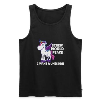Horse Dressage Horseback-Riding Horse Girl Barn - Männer Premium Bio Tank Top - Schwarz - Vorne - Michal (187cm)