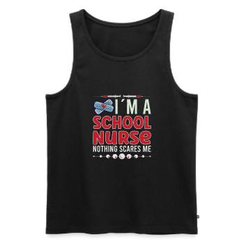 School Nurse Nursing Clinic Medical Stuff - Männer Premium Bio Tank Top - Schwarz - Vorne - Michal (187cm)