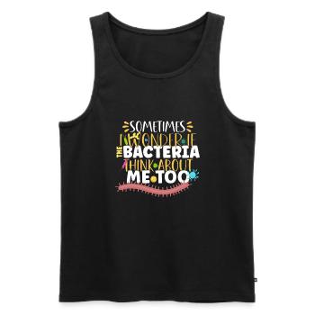 Microbiologiste Laboratoire de microbiologie Staphylocoque Biologie - Débardeur bio Premium Homme - noir - Devant - Michal (187cm)
