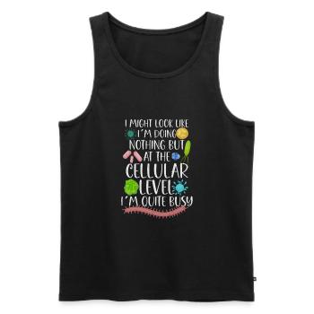 Microbiologist Microbiology Lab Staph Biology - Männer Premium Bio Tank Top - Schwarz - Vorne - Michal (187cm)