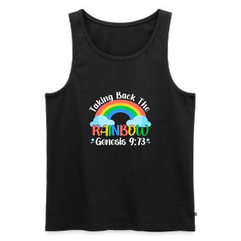 Pansexual Gay Pansexuality Asexual Asexuality - Männer Premium Bio Tank Top - Schwarz - Vorne - Michal (187cm)