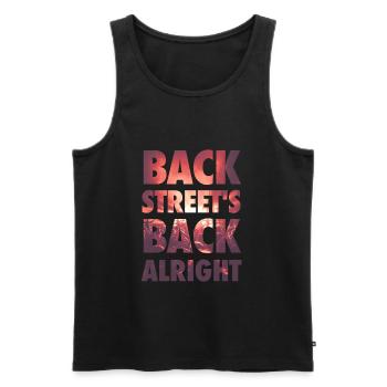 dos Backstreet bien! - Débardeur bio Premium Homme - noir - Devant - AI Model Male 178 light (178cm)