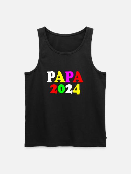 Papa 2024 - Men's Premium Organic Tank Top - black