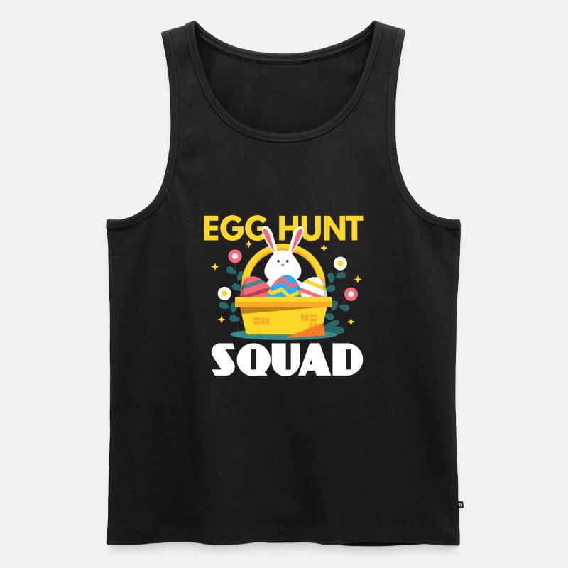 Egg Hunt Squad Osterei - Männer Premium Bio Tank Top - Schwarz