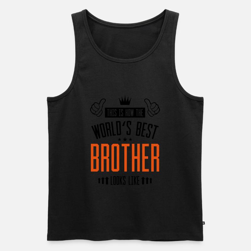 Weltbester Bruder - Männer Premium Bio Tank Top - undefined
