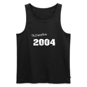 18th birthday 2004 Original - Men's Premium Organic Tank Top - black - Front - Michal (187cm)