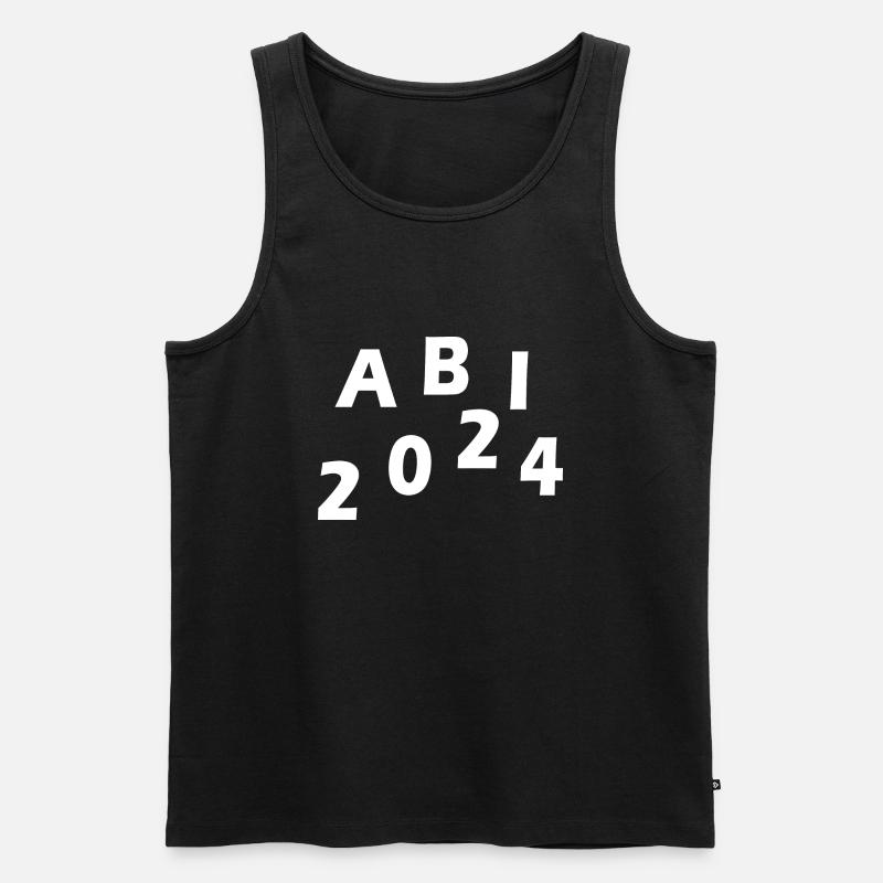 Abi 2024 - Männer Premium Bio Tank Top - Schwarz