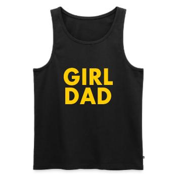 Girl dad - Männer Premium Bio Tank Top - Schwarz - Vorne - AI Model Male 178 light (178cm)