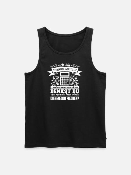 Normale Frau das machen Steuerfachangestellte - Männer Premium Bio Tank Top - Schwarz