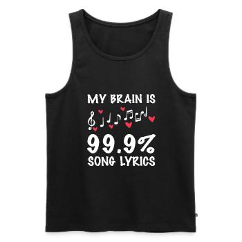 Theatre Acting Actor Actress - Men's Premium Organic Tank Top - black - Front - AI Model Male 178 light (178cm)