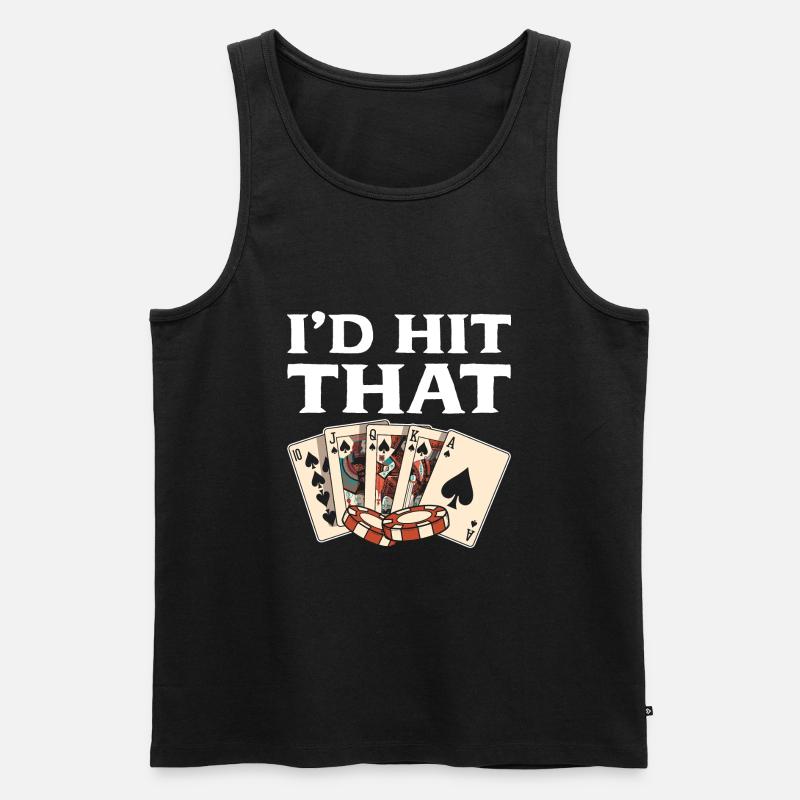 Blackjack Black Jack - Männer Premium Bio Tank Top - Schwarz