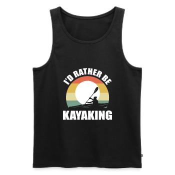 Kayak Kayak - Débardeur bio Premium Homme - noir - Devant - AI Model Male 178 light (178cm)