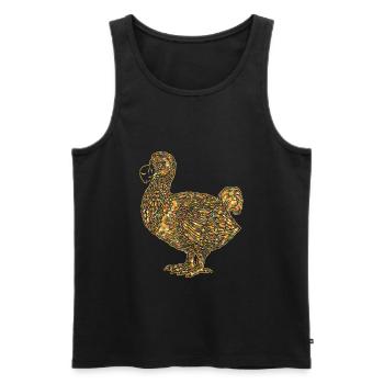 Dodo bird Geometric Shirts - Men's Premium Organic Tank Top - black - Front - AI Model Male 178 light (178cm)