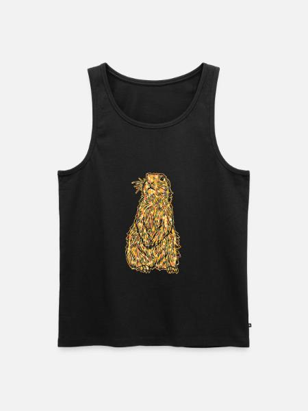 Prairie dog Prairie dog Geometric - Men's Premium Organic Tank Top - black