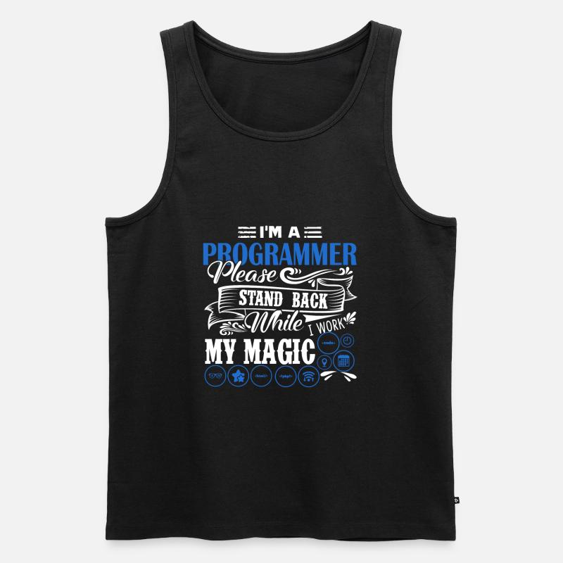 Programmierer Ich bin ein Programmierer - Männer Premium Bio Tank Top - Schwarz
