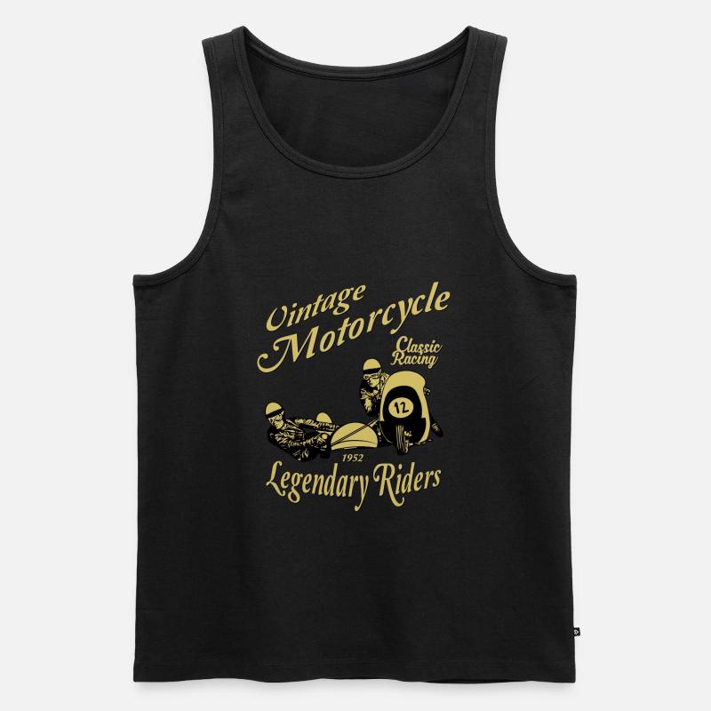 Sidecar Classic Racing - Männer Premium Bio Tank Top - Schwarz