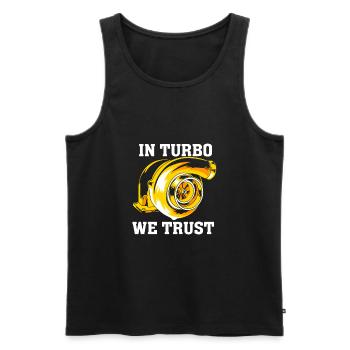 Auto Mechanic Turbo Tuner Engine Tuning Gift - Men's Premium Organic Tank Top - black - Front - Michal (187cm)